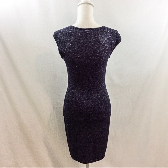 Express Shimmer Knit Bodycon Dress - Picture 2 of 5